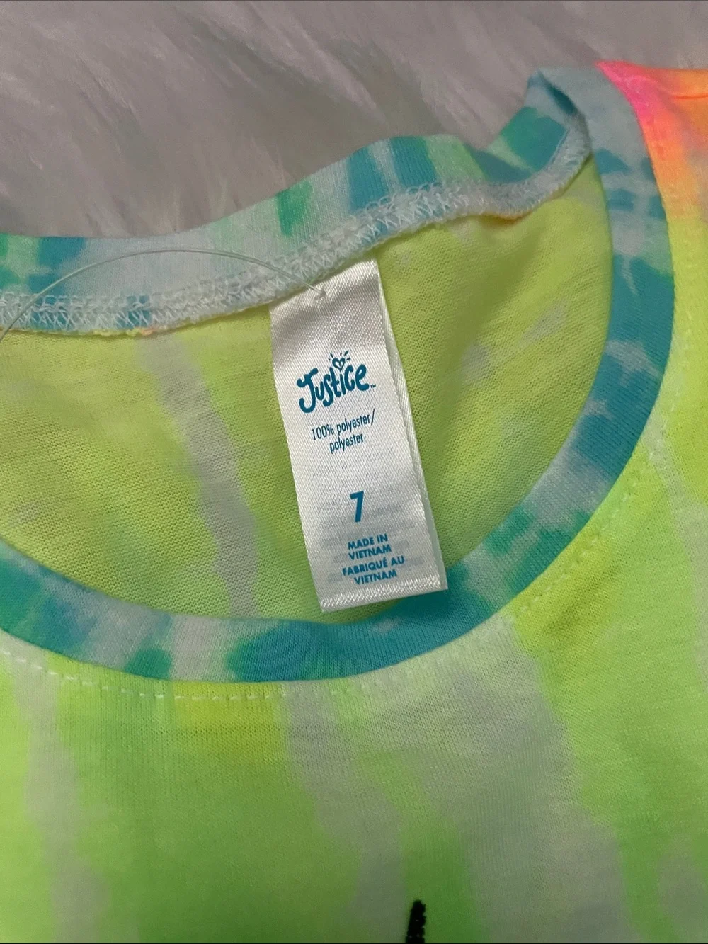 Justice Neon Tie-Dye Tee - Multi Color